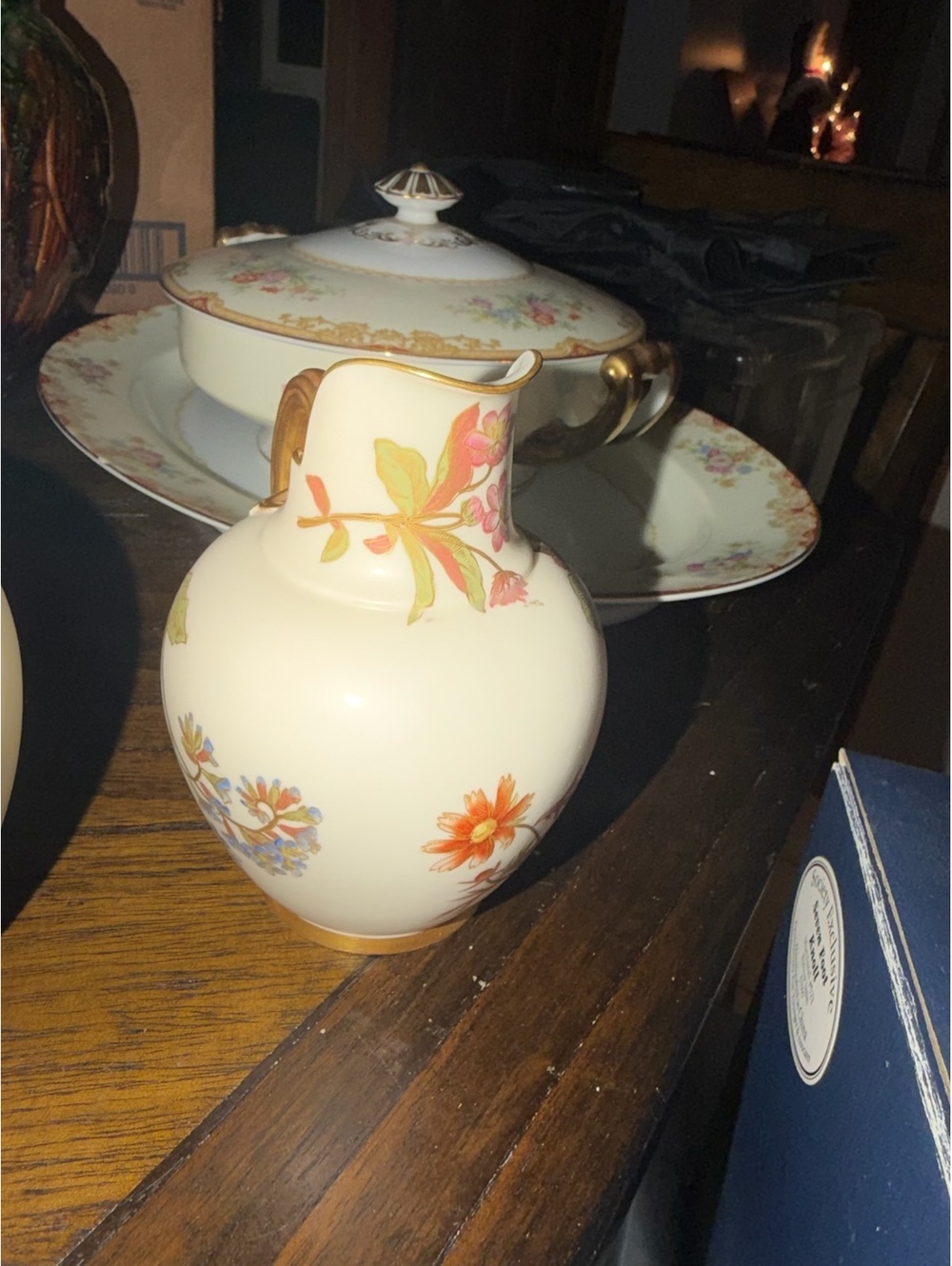 Noritake Topaze floral cream pitcher set of 5